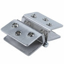 Shower Door Stainless Steel Glass-to-Glass Clamp Clip Hinge for 8mm - 10mm