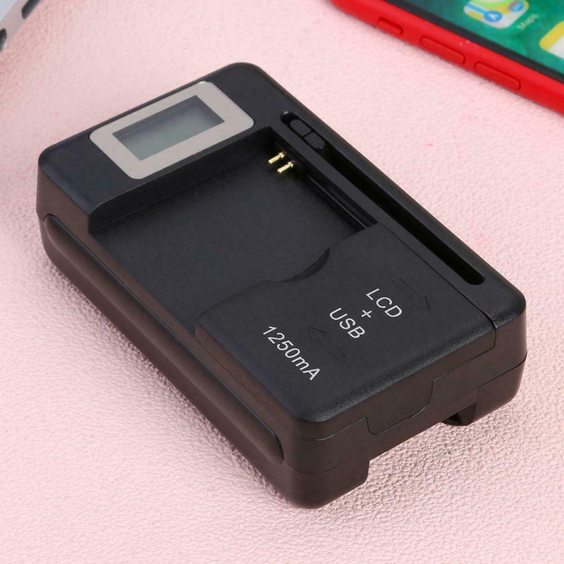 SS-5 Universal Battery Charger USB Phone Charger with LCD Indicator Display
