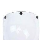 2x Moto 3-Snap Flip Up Bubble Visor for Open Face Half Helmet Wind