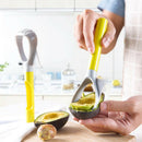 Kitchen 5-in-1 Avocado Slicer Fruit Tool Plastic Vegetable Masher PortableBX
