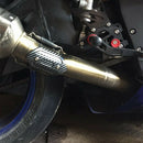 Motorcycle Exhaust Muffler Middle Pipe Protection Heat Shield Cover - Black