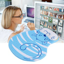Skid Resistance Memory Foam Comfort Wrist Rest Support Mouse Pad Blue Cat A