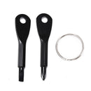 2Pcs Multi Tool Key Ring Screwdriver Outdoor Pocket Tool Set With Keychain 3c