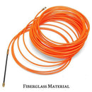 4Mm 5 Meter Orange Guide Device Nylon Electric Cable Push Pullers Duct Snak S4Y1