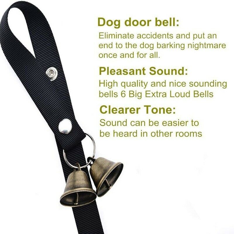 Dog Doorbells for Potty Training Potty Bells with 7 Extra Loud Bells Adjust D4R3