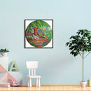 Green Garden Cross Stitch Kits Handmade 11CT Stamped Decor Needlework Craft