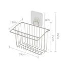 Stainless Steel Dish Drain Rack Filter Basket Kitchen Sink Organizer