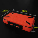 Pocket Waterproof Fishing Tackle Box Hook Bait Flies Case 12 compartments Insert