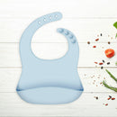 Waterproof Silicone Feeding Saliva Towel Aprons Baby Bibs Adjustable Burp Cloth
