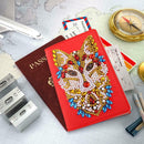 DIY Special Shaped Diamond Painting Travel Passport Protective Cover Crafts