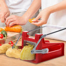 Stainless French Fries Slicer Potato Chipper Chip Cutter Chopper Maker Hand Push
