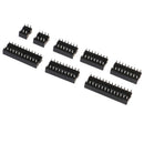 66Pcs/Box DIP IC Sockets Solder Type Socket Kit 6/8/14/16/18/20/24/28 Pi TwJ Cy