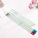6PCS Acrylic Nail Pen Set Painted Supplies Brush Draw Flower Manicure Tools MHI