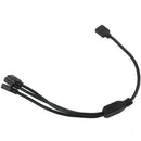 LED Strip RGB 4 Pins Female to 3 Female Connector Splitter Cable 30cm Black H8M4