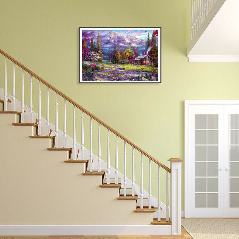 1000pcs DIY Paper Jigsaw Rural Landscape Puzzle Kids Adults Assembling Toys