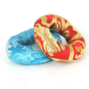 3/4'' Handmade Silk Brocade Round Meditation Singing Bowl Cushion Pillow