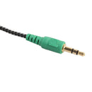 New Belted CTIA Computer Phone Headset Microphone Extension Cable 3.5 Secon N7D4