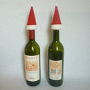 12/set Mini Christmas Santa Cap Wine Bottle Cover Hat Party Dinner Decor
