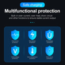 3 Port Charger USB QC3.0 Fast Charging Travel Wall Phone Adapter (Black EU) A