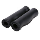 2pcs Bicycle Foam Grips MTB Bicycle Grip Anti-Slip Leather+Sponge Handlebar A