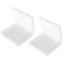50 Pcs Sewing Machine Bobbins with Case for Brother Singer Janome Kenmore S2K1