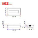 Lcd Battery Capacity Monitor Gauge Meter,Waterproof 12V/24V/36V/48V Lead AciC1A7