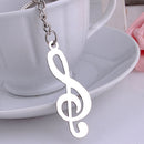 Creative Music Symbol Metal Keychain Ring Keyring Key Fob Funny Xmas Gifts Z