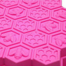 19 Cell Silicone Bee Honeycomb Cake Chocolate Soap Bakeware Mold Mould Cand D1Q5