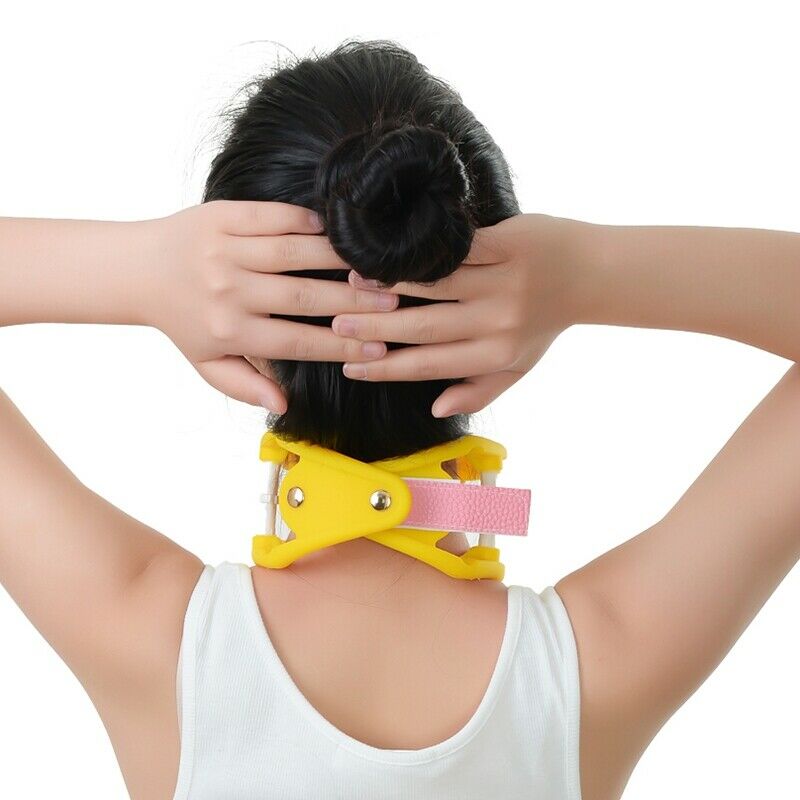 Adjustable Silicone Cervical Traction Frame Neck Massager Vertebrae Stretch T4K2