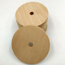50pcs Wooden Round Unfinished Blank Wedding Christmas Party Gift Tags 40mm