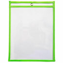 10 Dry Erase Pockets, Oversize 9 x 12 Inch Pockets, Perfect Classroom Organ L5O1