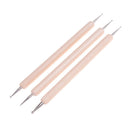 3pcs Ball Styluses Tool Set For Embossing Pattern Clay Sculptin.ES