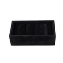 Velvet Inserts Bangle Bracelet Display Tray Jewelry Display Case (Black)