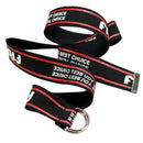 Women Harajuku Belt Punk Street Letter Printed Double D Ring Canvas Long BeltME