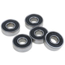 5Pcs Black ABEC-7 608RS Skateboard Roller Sealed Ball Bearings 8x22_AUA Gw