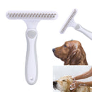 Pet Cat Dog Hair Removal Needle Comb Fur Trimming Open Knot Brush (Green) A