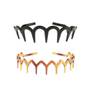 2x Men Women Toothed Hairband Headband Sharks Tooth Zigzag Alice Hair Band