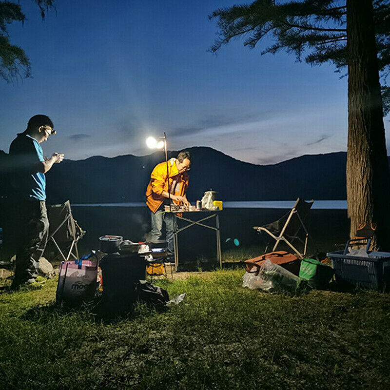 Folding Lamp Pole Hiking Camping Ultralight Tent Fixing Stand Light HolderB Kw