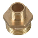 4Pcs 1/2 inch BSP to 1/4 inch BSP Male Thread Brass Pipe Hex Nipple Fitting J3W6