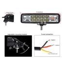 48W 10800LM Car Motorcycle LED Working Lights Fog Warning Flash Strobe Lamps FT