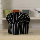 Black Chef Jacket Hotel Kitchen Apparel Coat Waiter Uniforms M Chef Hat Cap