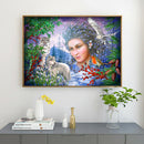 Snow Elves Wolf 5D DIY Full Round Drill Diamond Painting Landscape Decor Cr
