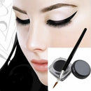 Pro Waterproof Eye Liner Liquid Eyeliner Shadow Gel Makeup Cosmetic+Brush Bl %a