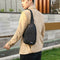 Casual Crossbody Chest Bags Oxford Men Shoulder Messenger Handbags (Black)