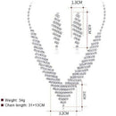 New Trends Geometric Shape Big Pendant Statement Necklace Jewelry Set Ms. C