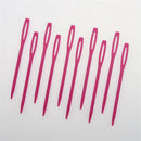 1000pcs Plastic Sewing Needles for Kids Wool Cross Stitch Knitting Rose Red