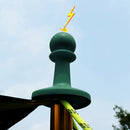 4pcs Outdoor Camping Canopy Tent Support Rod Thunder Proof Cap (Green)