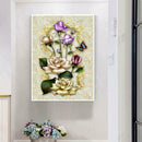 5D Full Drill Diamond Embroidery Painting DIY Flowers Mosaic Cross Stitch