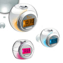 Modern Digital LCD Display 7 Colour Changing Alarm Clock Snooze Calendar