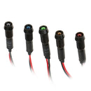 8mm Metal LED Concave Indicator Signal Warning Light Lamp Waterproof Green